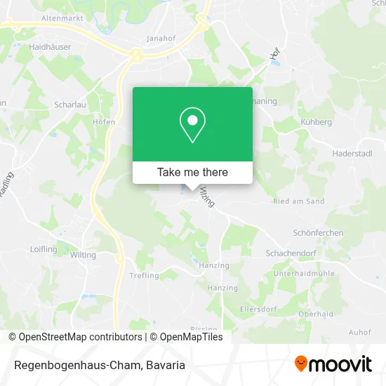 Regenbogenhaus-Cham map