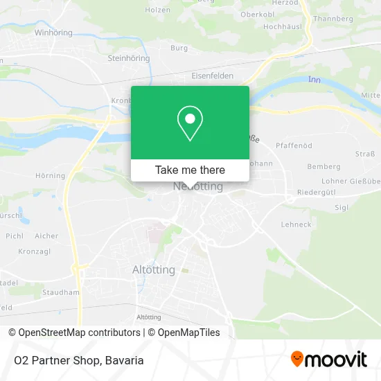 O2 Partner Shop map