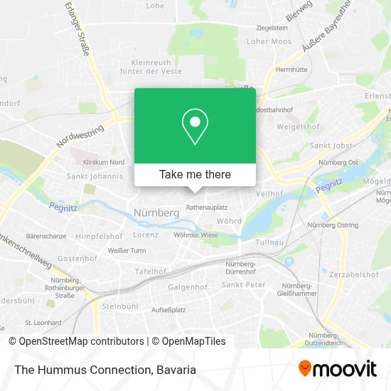 The Hummus Connection map