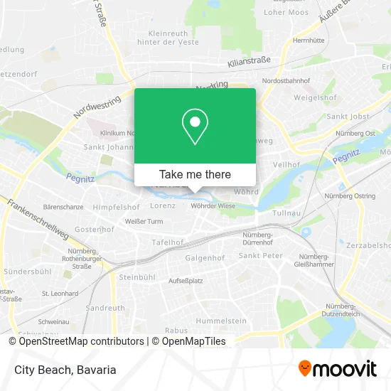 City Beach map
