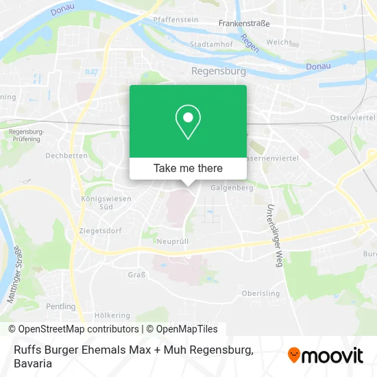 Ruffs Burger Ehemals Max + Muh Regensburg map