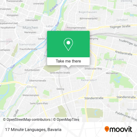 17 Minute Languages map