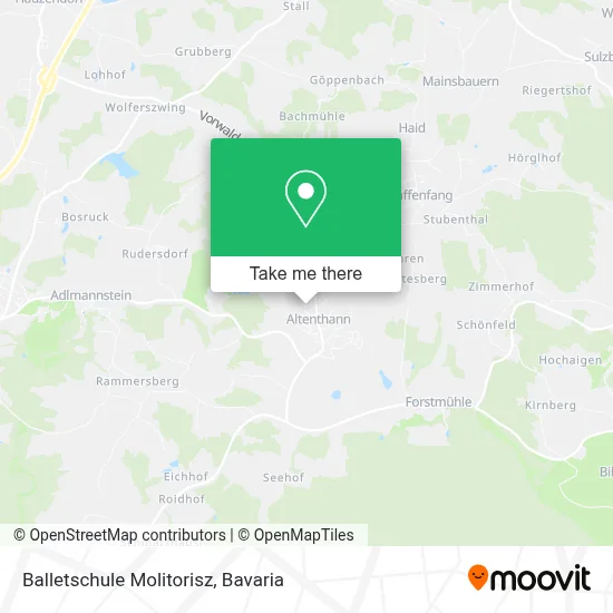 Balletschule Molitorisz map