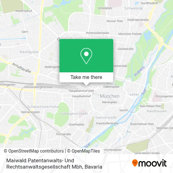 Maiwald Patentanwalts- Und Rechtsanwaltsgesellschaft Mbh map