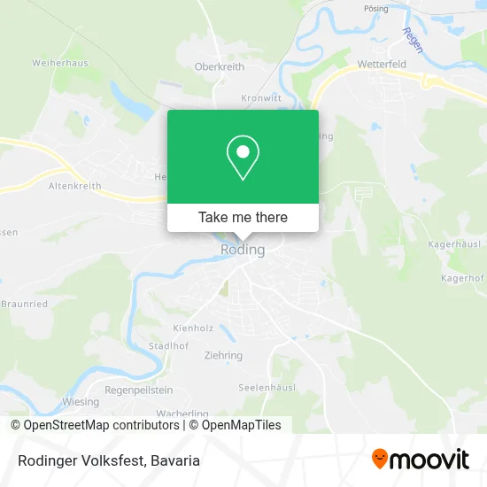 Rodinger Volksfest map