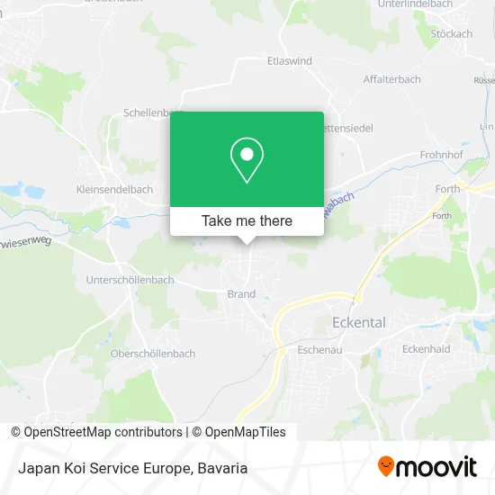 Japan Koi Service Europe map