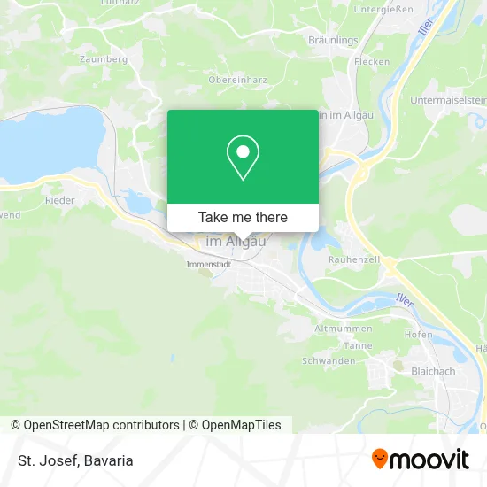 St. Josef map
