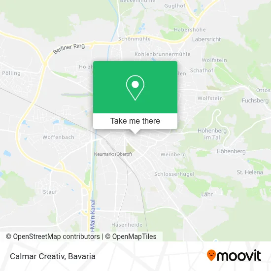 Calmar Creativ map