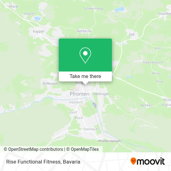 Rise Functional Fitness map