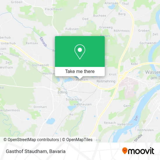 Gasthof Staudham map