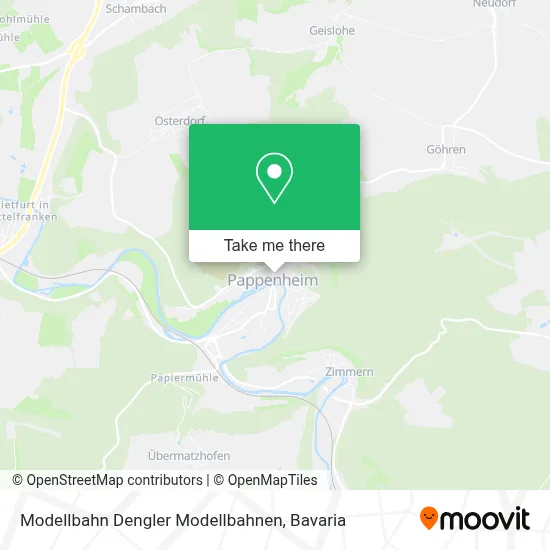 Modellbahn Dengler Modellbahnen map
