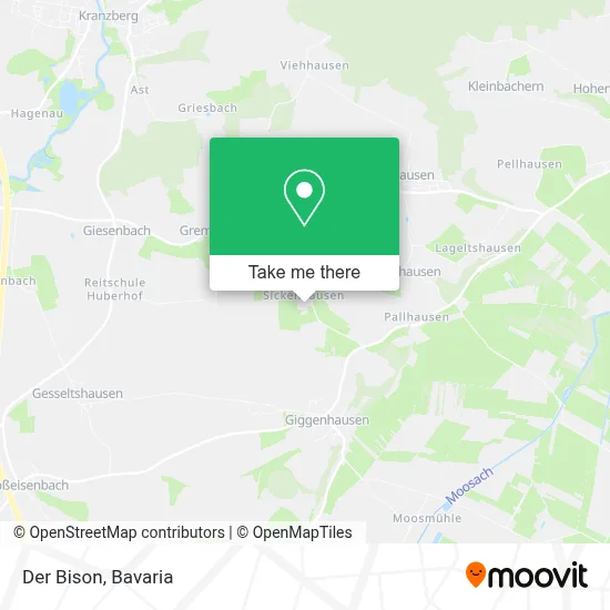 Der Bison map