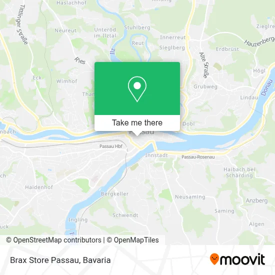 Brax Store Passau map