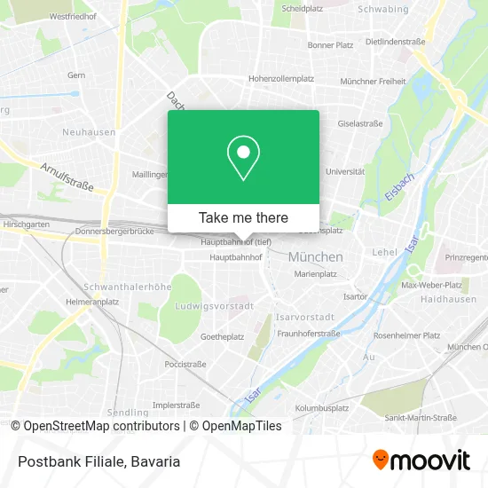 Postbank Filiale map