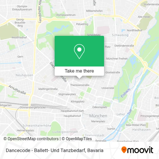 Dancecode - Ballett- Und Tanzbedarf map
