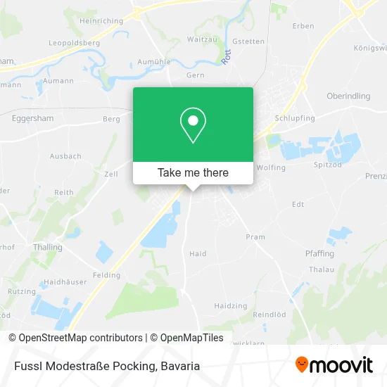 Fussl Modestraße Pocking map