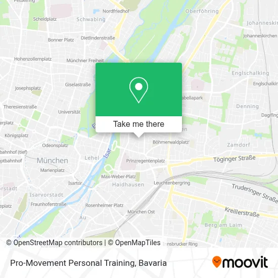 Pro-Movement Personal Training map