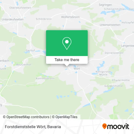 Forstdienststelle Wört map