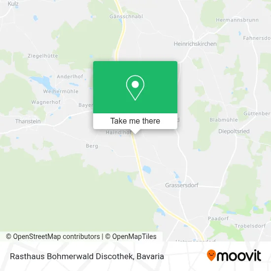 Rasthaus Bohmerwald Discothek map