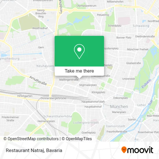 Restaurant Natraj map