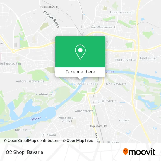 O2 Shop map