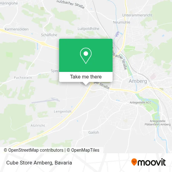 Cube Store Amberg map
