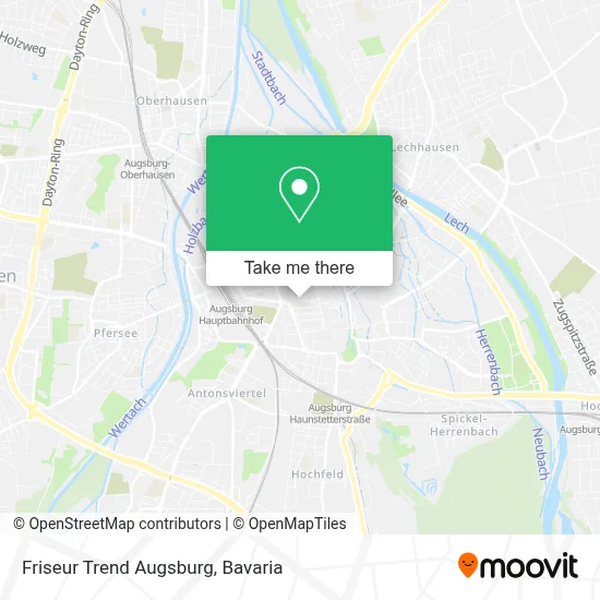 Friseur Trend Augsburg map