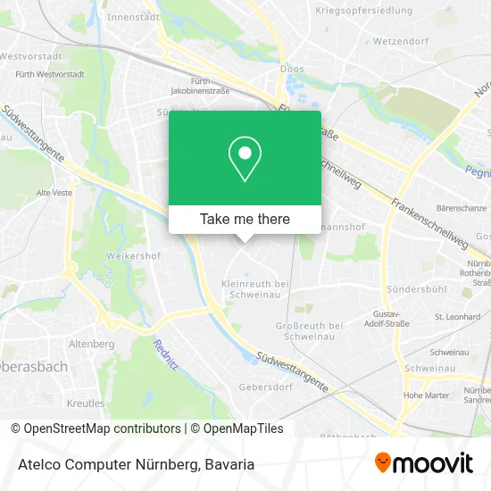 Atelco Computer Nürnberg map