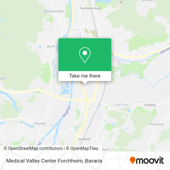 Medical Valley Center Forchheim map