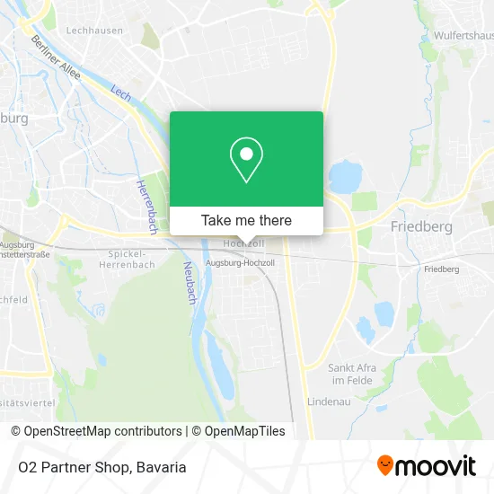 O2 Partner Shop map