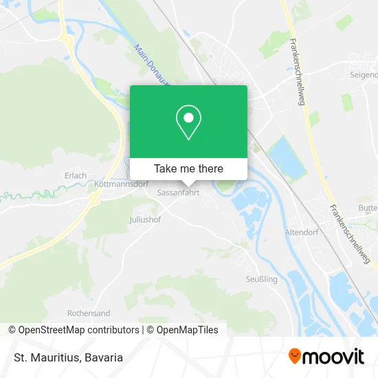 St. Mauritius map