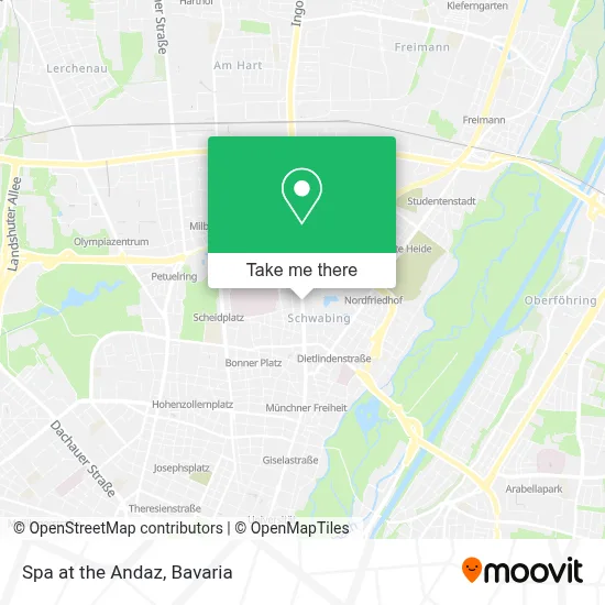 Spa at the Andaz map