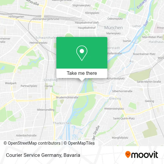 Courier Service Germany map