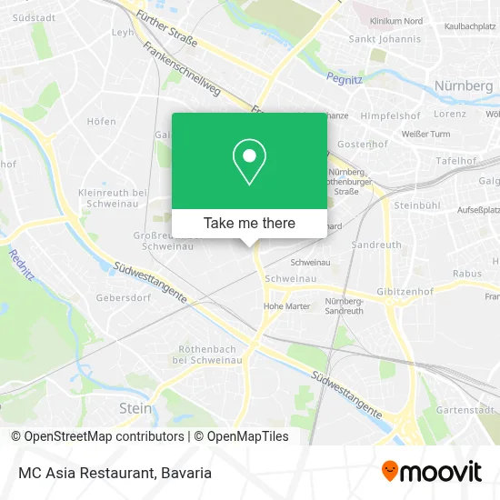 MC Asia Restaurant map