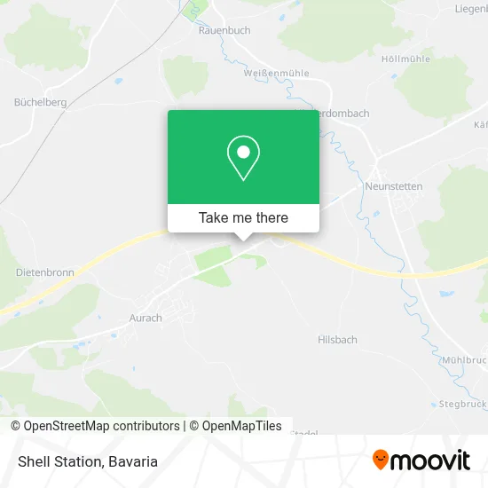 Shell Station map