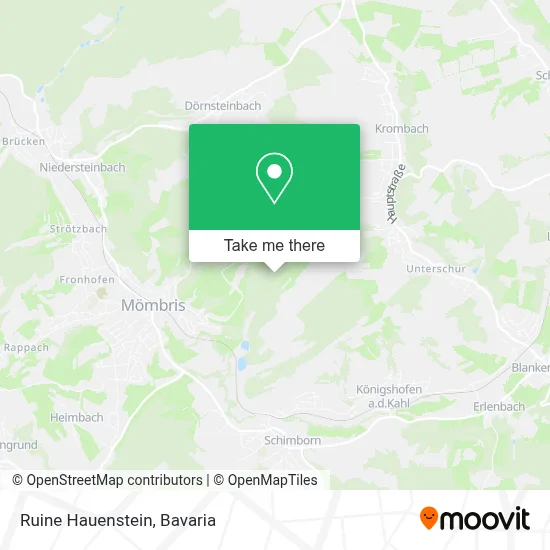 Ruine Hauenstein map