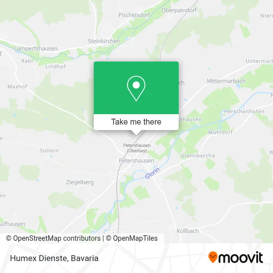 Humex Dienste map