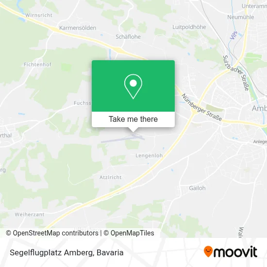 Segelflugplatz Amberg map