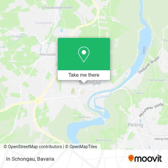 In Schongau map