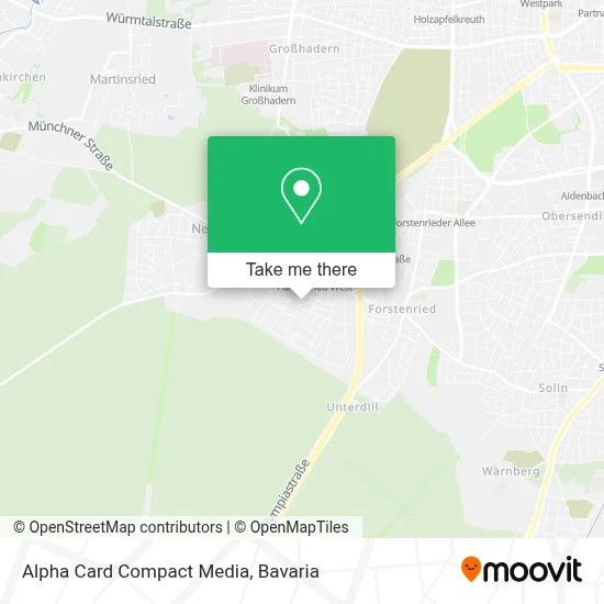 Alpha Card Compact Media map