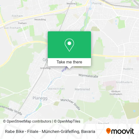 Rabe Bike - Filiale - München-Gräfelfing map