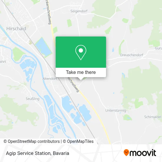 Agip Service Station map