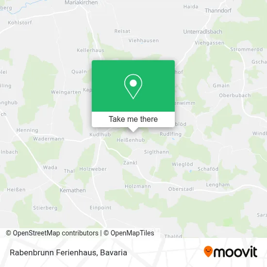 Rabenbrunn Ferienhaus map