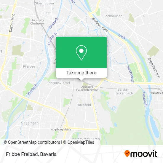 Fribbe Freibad map