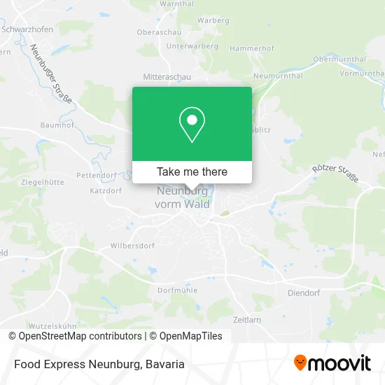 Food Express Neunburg map