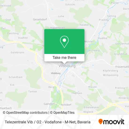 Telezentrale Vib / O2 - Vodafone - M-Net map