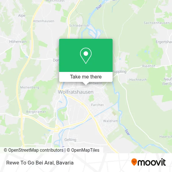 Rewe To Go Bei Aral map