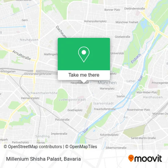 Millenium Shisha Palast map