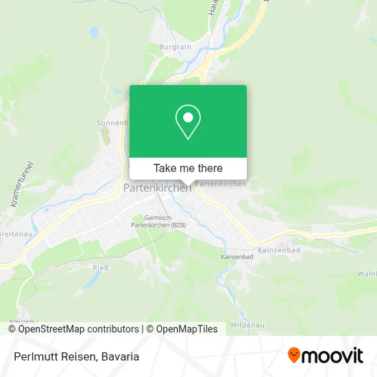 Perlmutt Reisen map