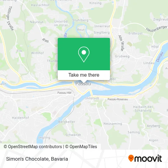 Simon's Chocolate map